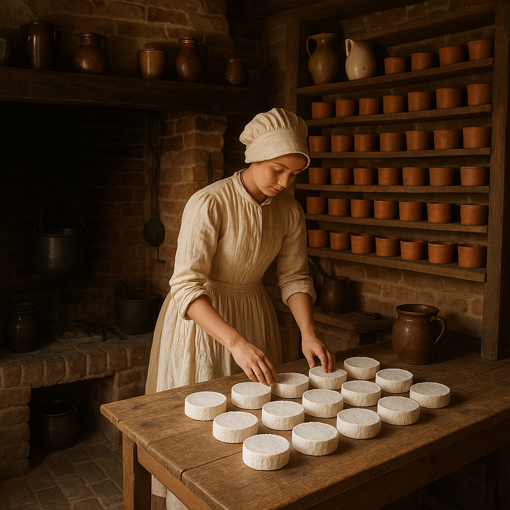 Traditional Camembert production