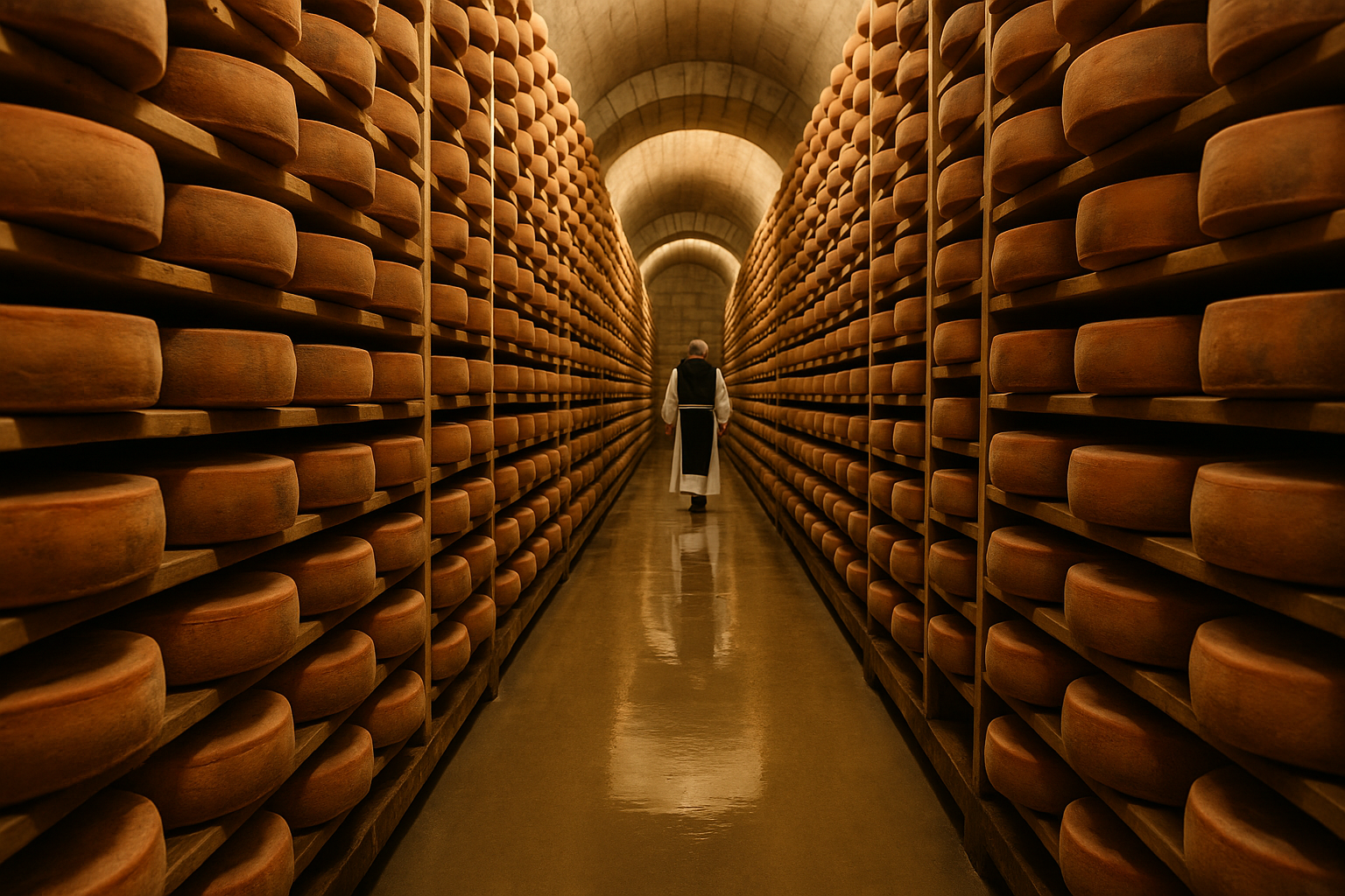 Comté aging cellar